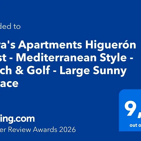 Apartment Mara's Higueron West - Mediterranean Style - & Golf - Large Sunny Terrace *